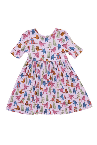 Pink Chicken - Tabby Cats Bamboo Steph Dress