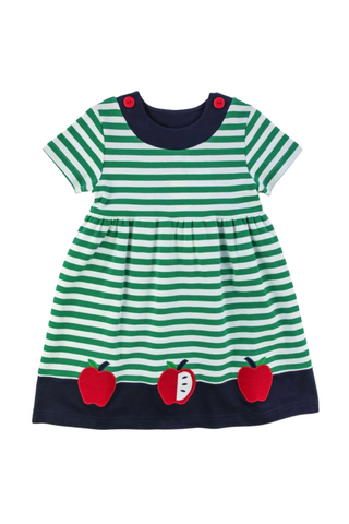 Apples Stripe Knit Waist Dress