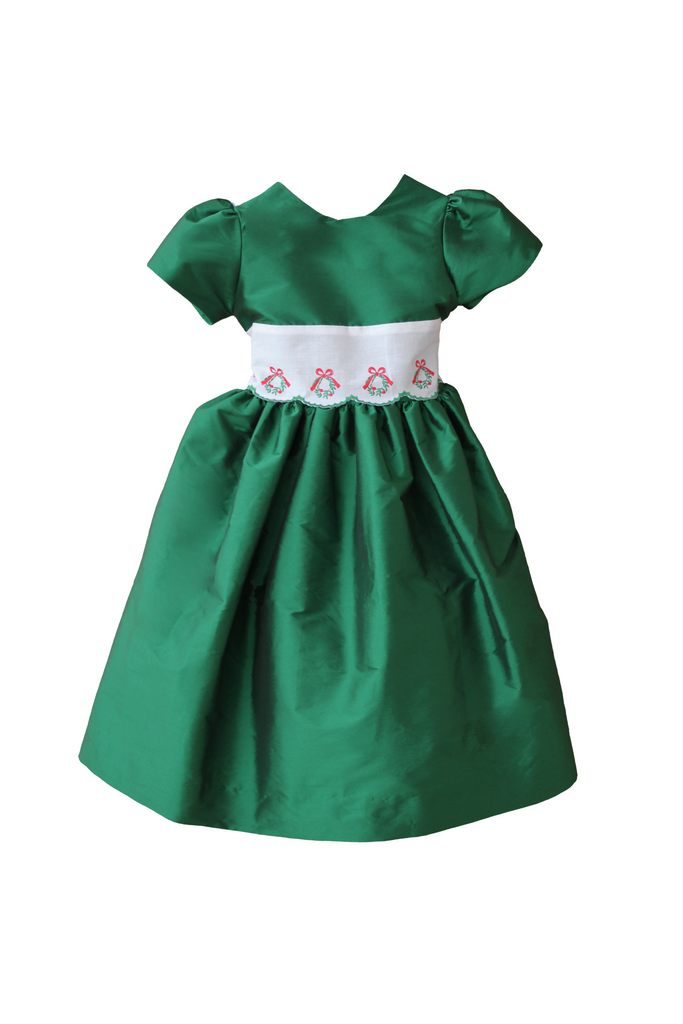 Susanne Lively - Wreath Trim Green Dress