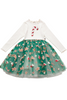 Petite Hailey - Candy Cane Green Tutu Dress