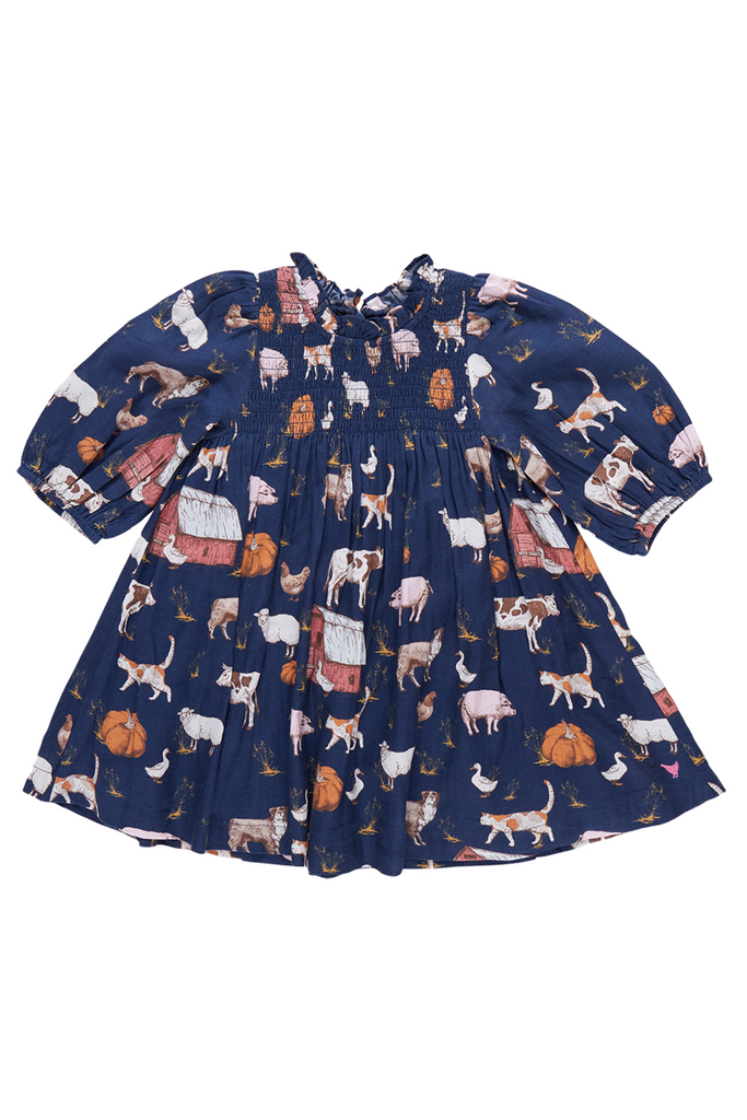 Pink Chicken - On The Farm Stevie Puff Sleeves Dress