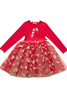 Petite Hailey - Candy Cane Red Tutu Dress