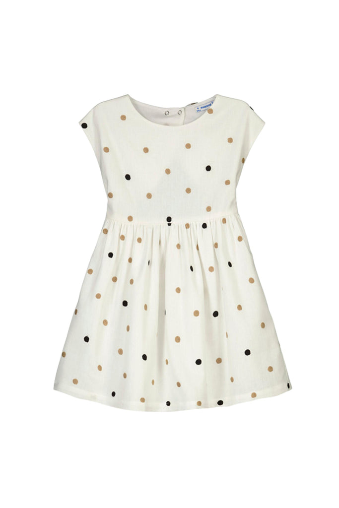 Embroidered Polka Dots Dress