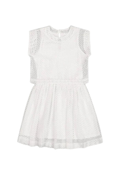 Deux Par Deux - Bi-Material Mesh and Jersey Dress