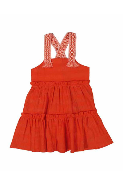 Paprika Tiered Dress