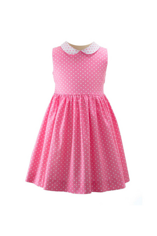 Lace Inlay Pleated Dress - Pink – Dottie Doolittle