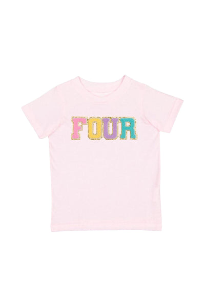 Sweet Wink - Fourth Birthday Patch Short Sleeve T-Shirt