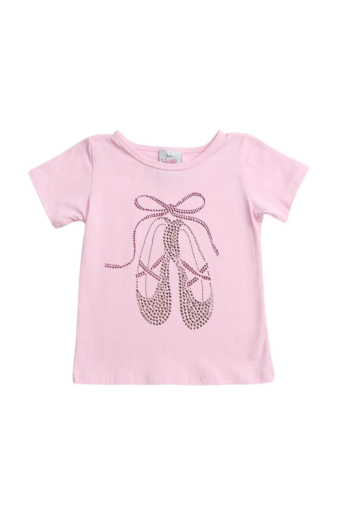 Pink Studded Ballet Slippers Tee