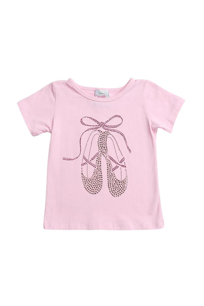 Pink Studded Ballet Slippers Tee