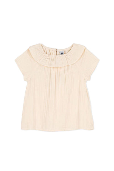 Petit Bateau - Ruffle Collar Top (2-6X)