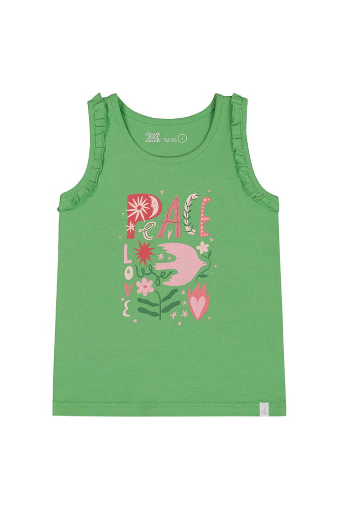 Deux Par Deux - Printed Organic Cotton Tank Top