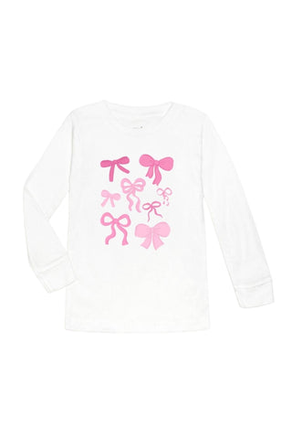 Sweet Wink - Coquette Bow Doodle Long Sleeve Shirt