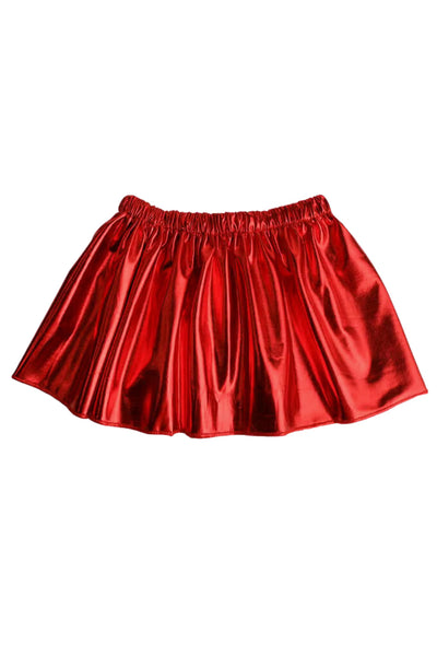 Metallic Red Skirt