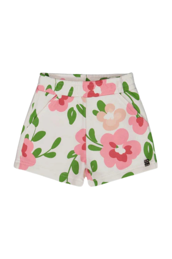 Deux Par Deux - Floral Print French Terry Short