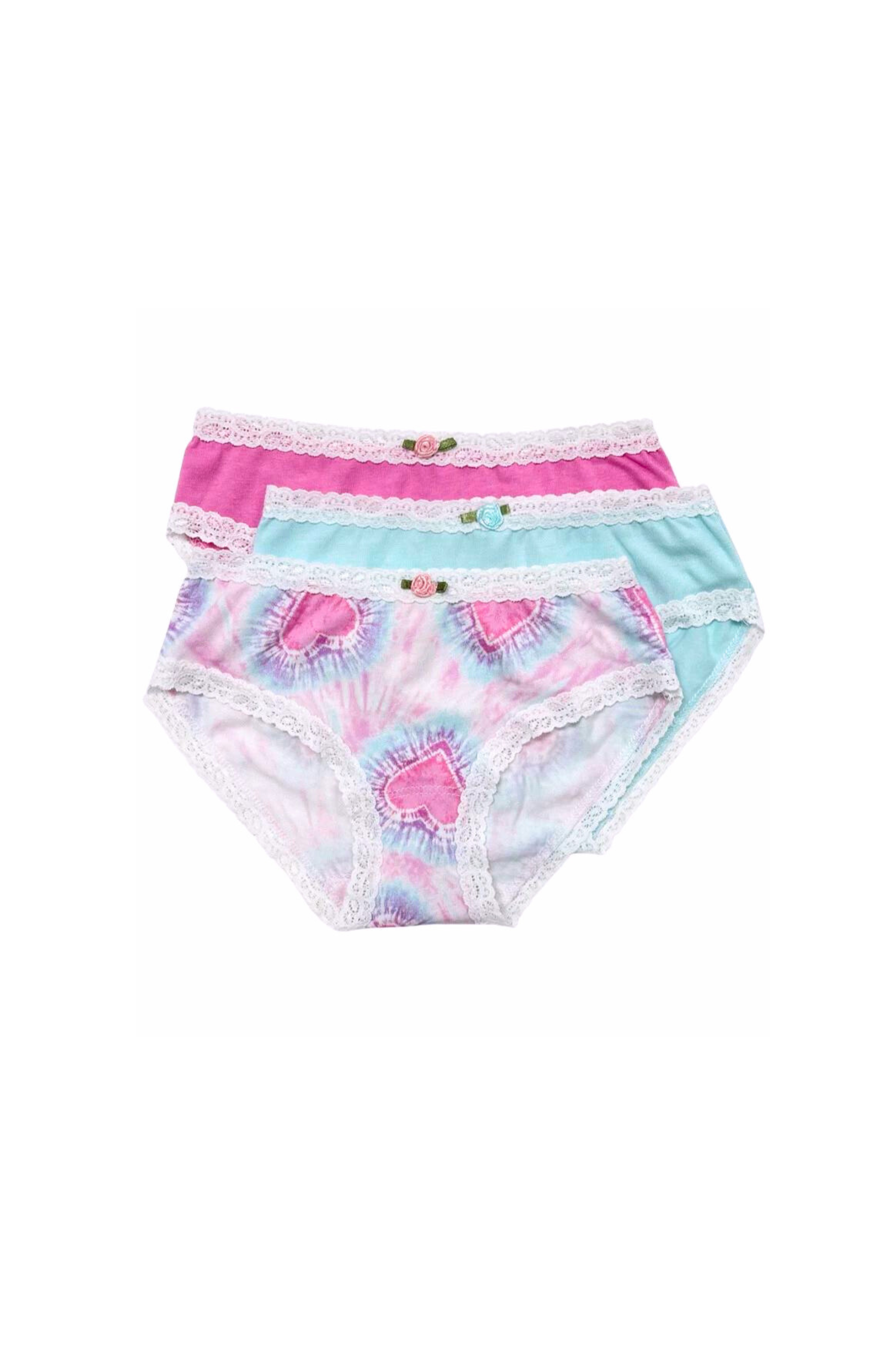 Esme - Hearts Panty Set (3 Pack) 7-16 Girls Underwear – Dottie Doolittle