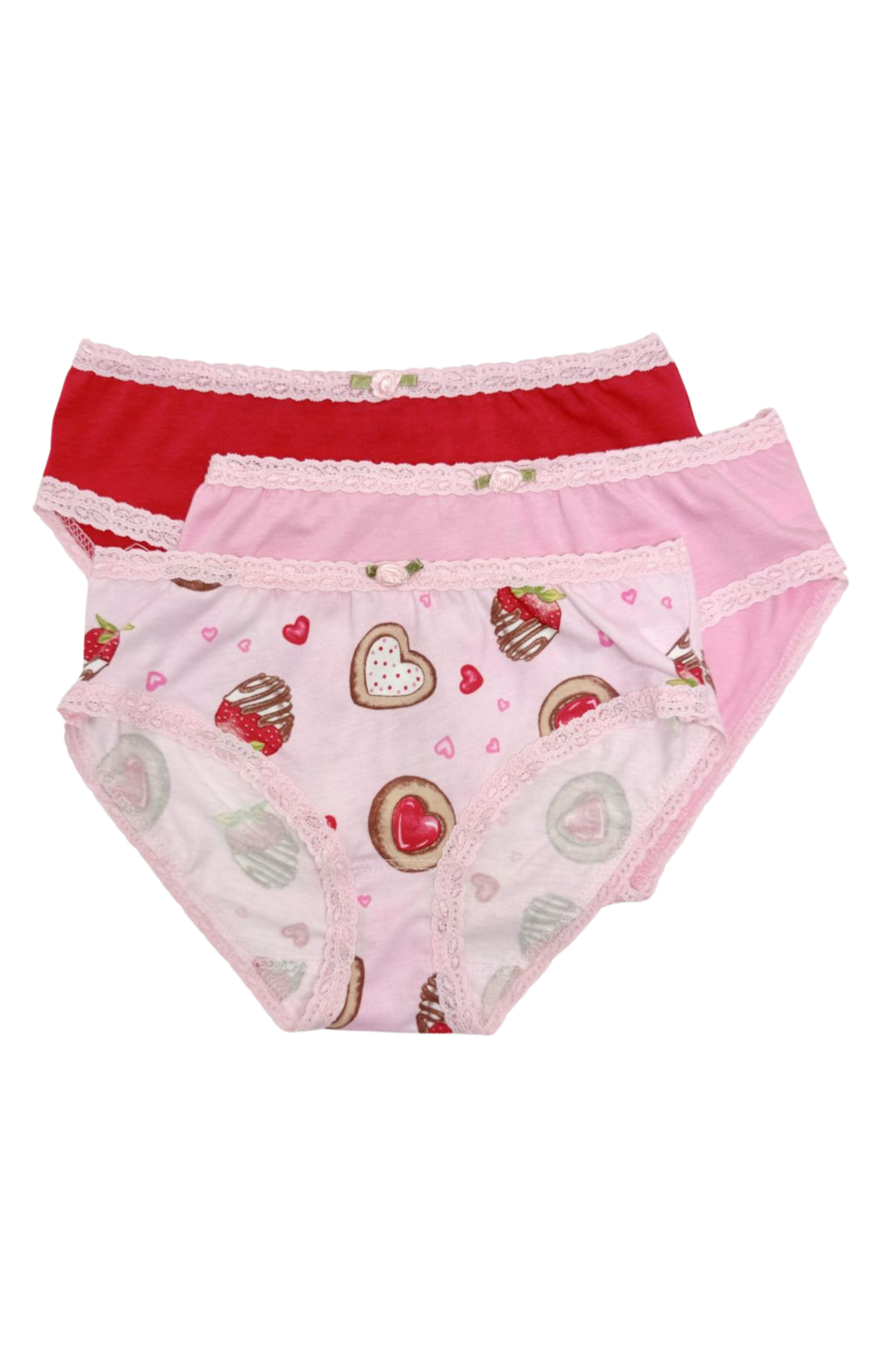 Esme - Sweet Delight 3 Panty Pack (3 Pack) 7-16 Girls Underwear