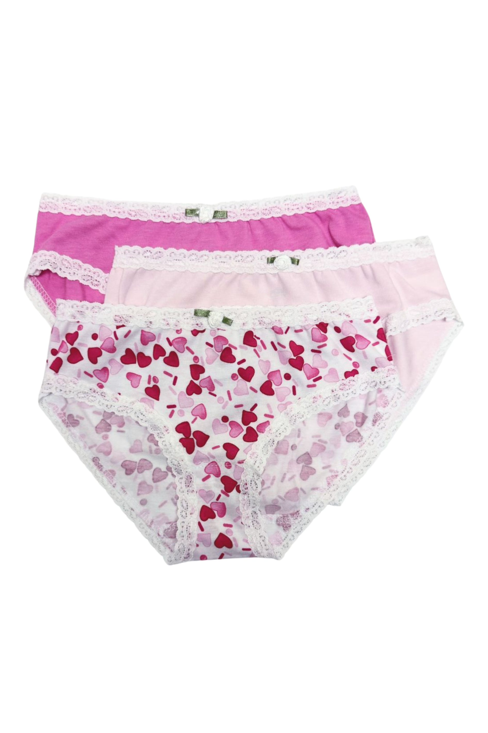 Esme - Hearts Panty Set (3 Pack) 7-16 Girls Underwear – Dottie