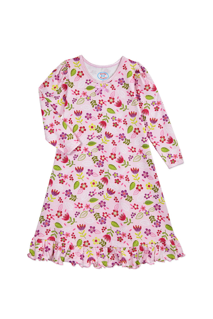 Sara's Prints - Floral Pink Nightgown