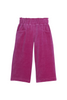 Little English - Magenta Velour Cropped Palazzo Pants