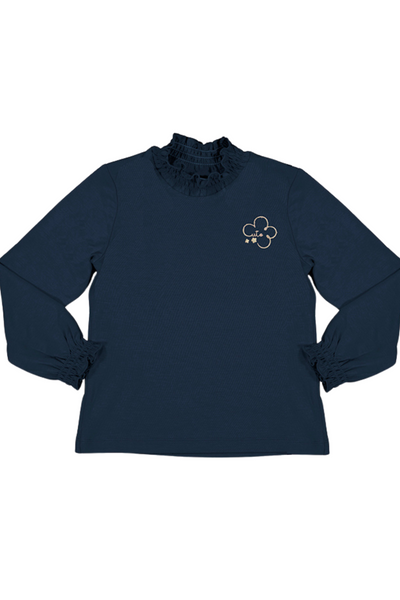 Navy Mock Turtleneck