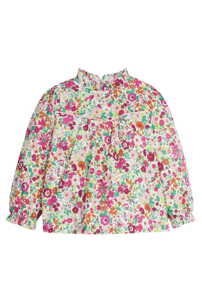 Little English - Magenta Floral Mccall Top