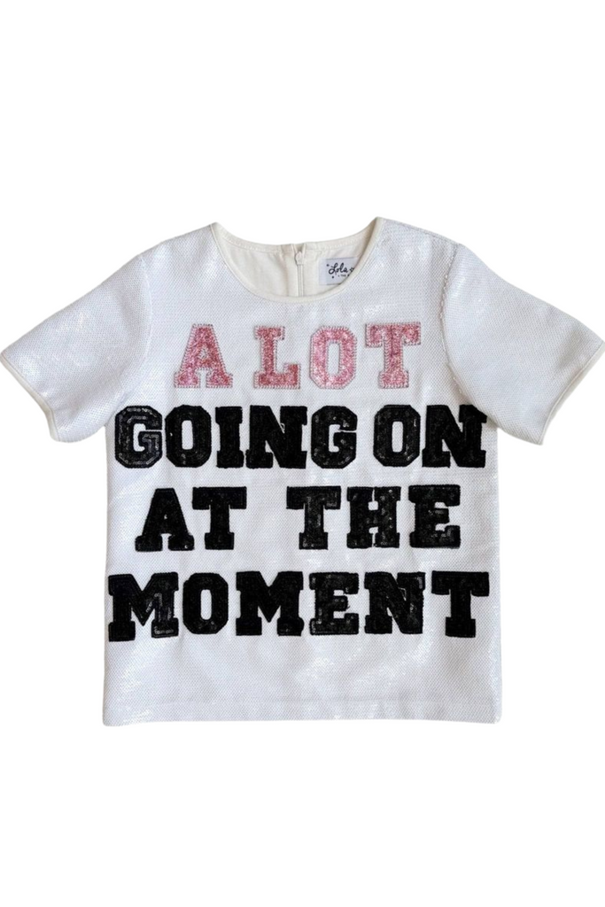 Lola And The Boys  - "A Lot Going On" Sequin T-Shirt