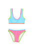 Snapper Rock - Candy Colorblock Crop Bikini