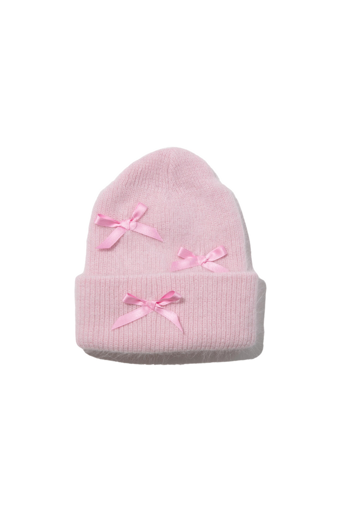 Petite Hailey - Ribbon Beanie - Pink