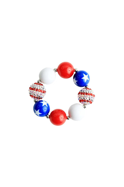 Red/White/Blue Chunky Bracelet