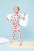 Pink Chicken - Blue Vintage Santas Bamboo Pajama Set