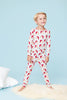 Pink Chicken - Blue Vintage Santas Bamboo Pajama Set