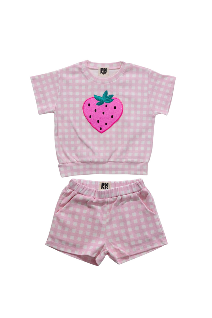 Petite Hailey - Strawberry Sweatshirt Set