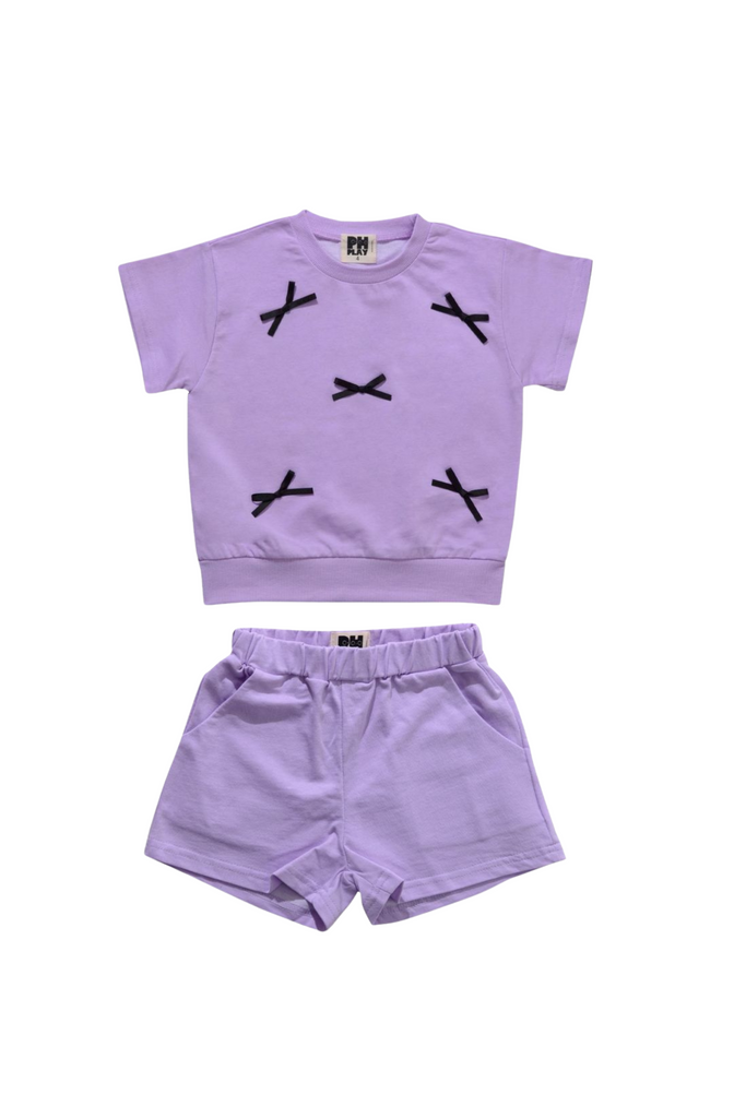 Petite Hailey - Bow Sweatshirt Set