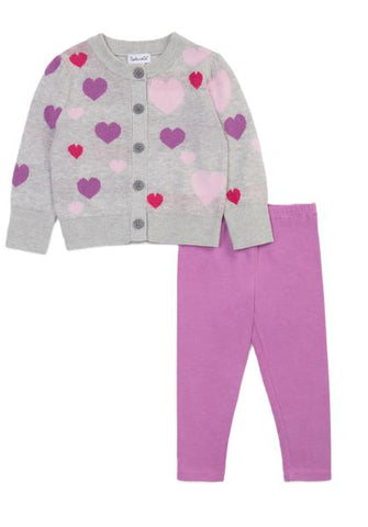 Tossed Hearts Sweater Set