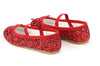 Victoria Glitter Ballet Shoe - Red