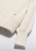 Cream Fuzzy Knit Sweater