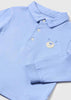 Blue Bear Applique Polo Shirt