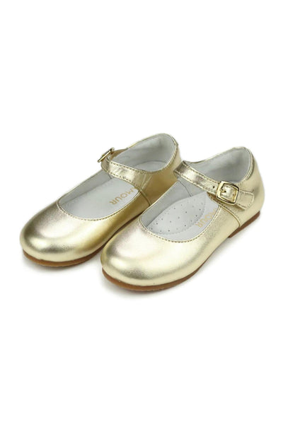 Rebecca Dressy Flat - Gold