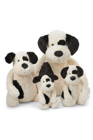 Jellycat - Bashful Black & Cream Puppy