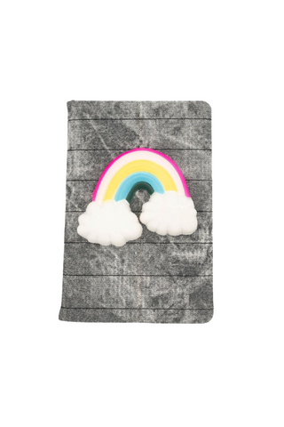 Slow Rising Plush Notebook - Rainbow