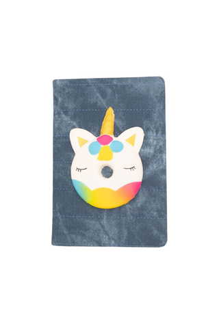 Slow Rising Plush Notebook - Unicorn Donut