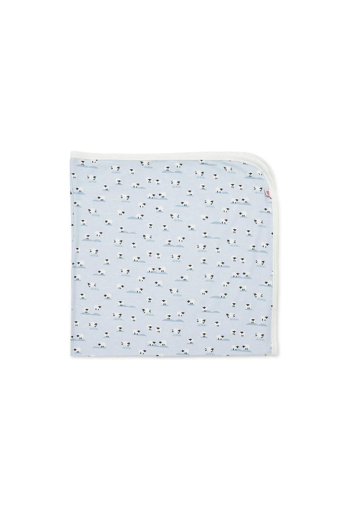 Light Blue Baa Baa Blanket