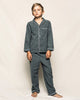 Petite Plume - Gray Flannel Pajama Set