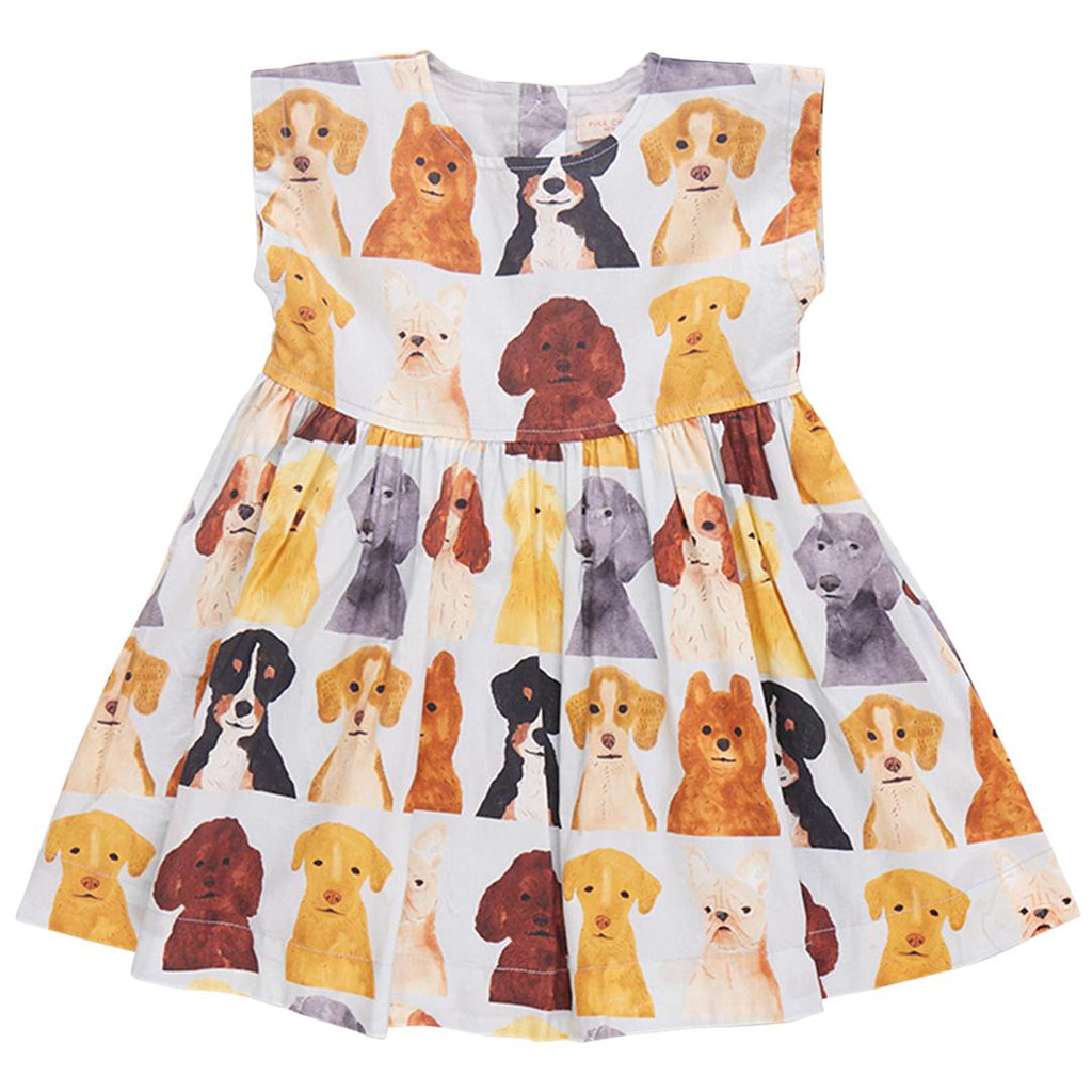 Pink Chicken - LTB Watercolor Dogs Adaline Dress