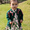 Pink Chicken - Green Candy Cane Bows Constance Sweater