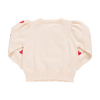 Pink Chicken - Cream & Red Hearts Constance Sweater