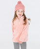 Ruffle Butts - French Rose Pink Fleece Quarter Zip Pullover