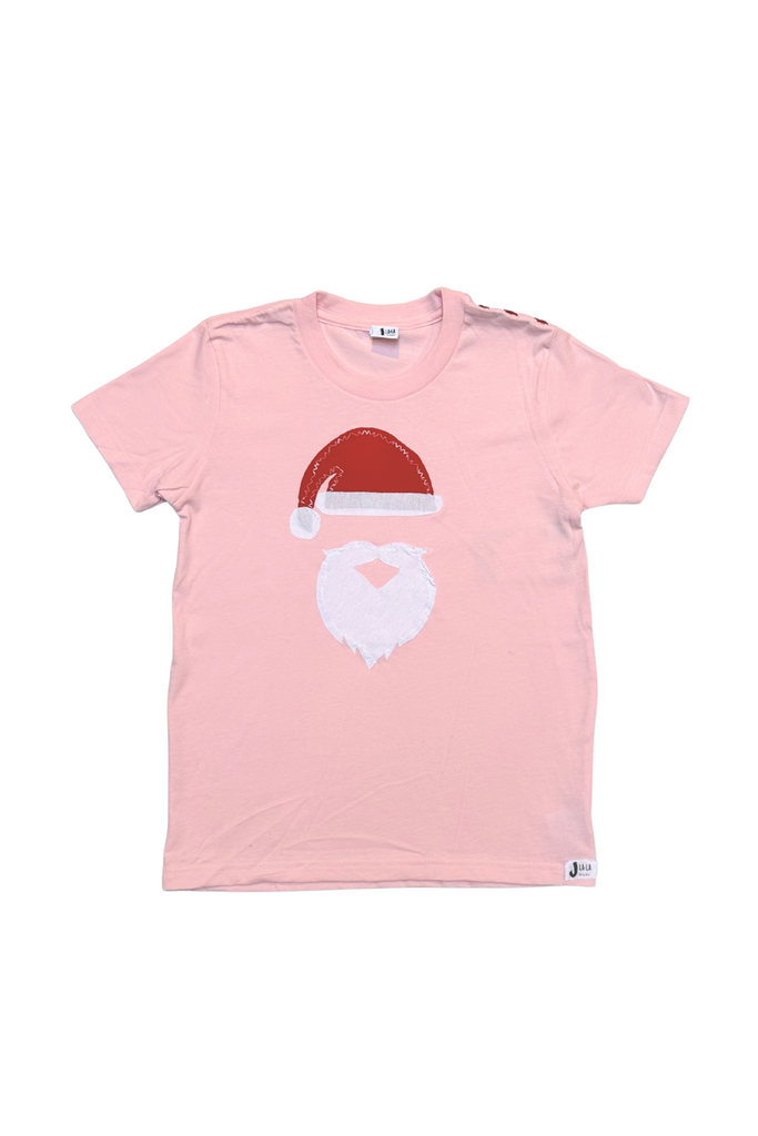 Santa Tee - Baby Pink (7-16)