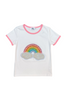 Lola And The Boys - Rainbow Pearl Patch T-Shirt