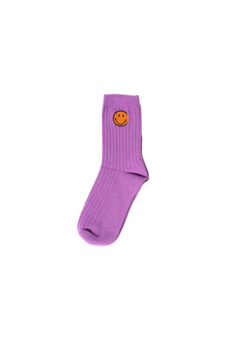 Malibu Sugar - Purple Smiley Socks